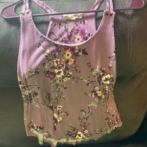 Flowered Tank Top